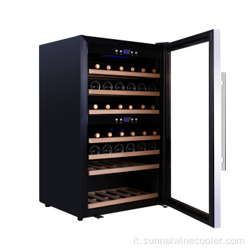 66 bottiglie frigo per vino in acciaio inossidabile armadio di raffreddamento